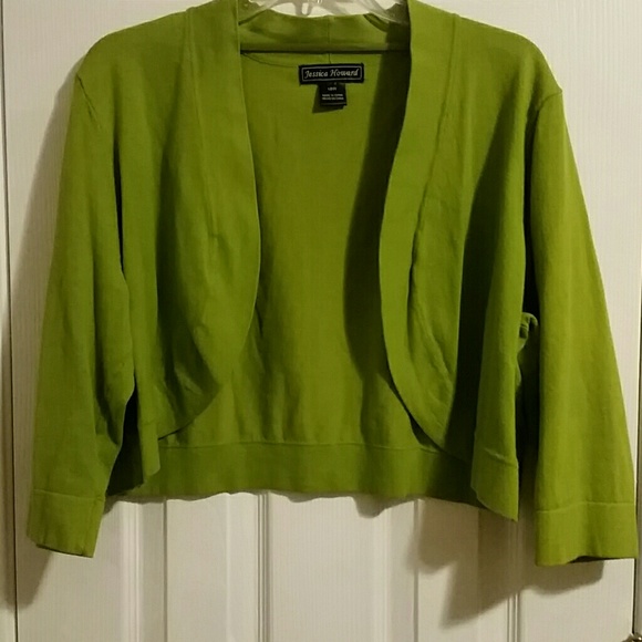 Jessica Howard Sweaters - Jessica Howard Short Green Cardigan SZ 18W